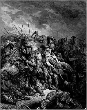 King Richard
the Lion-Heart at the Battle of Arsuf in 1191 by Gustave Dore